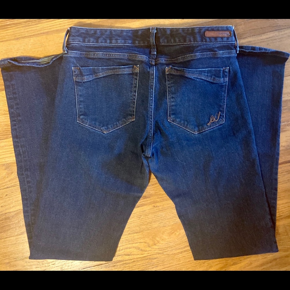 Express Barely Boot Stella Low Rise Jeans 10
